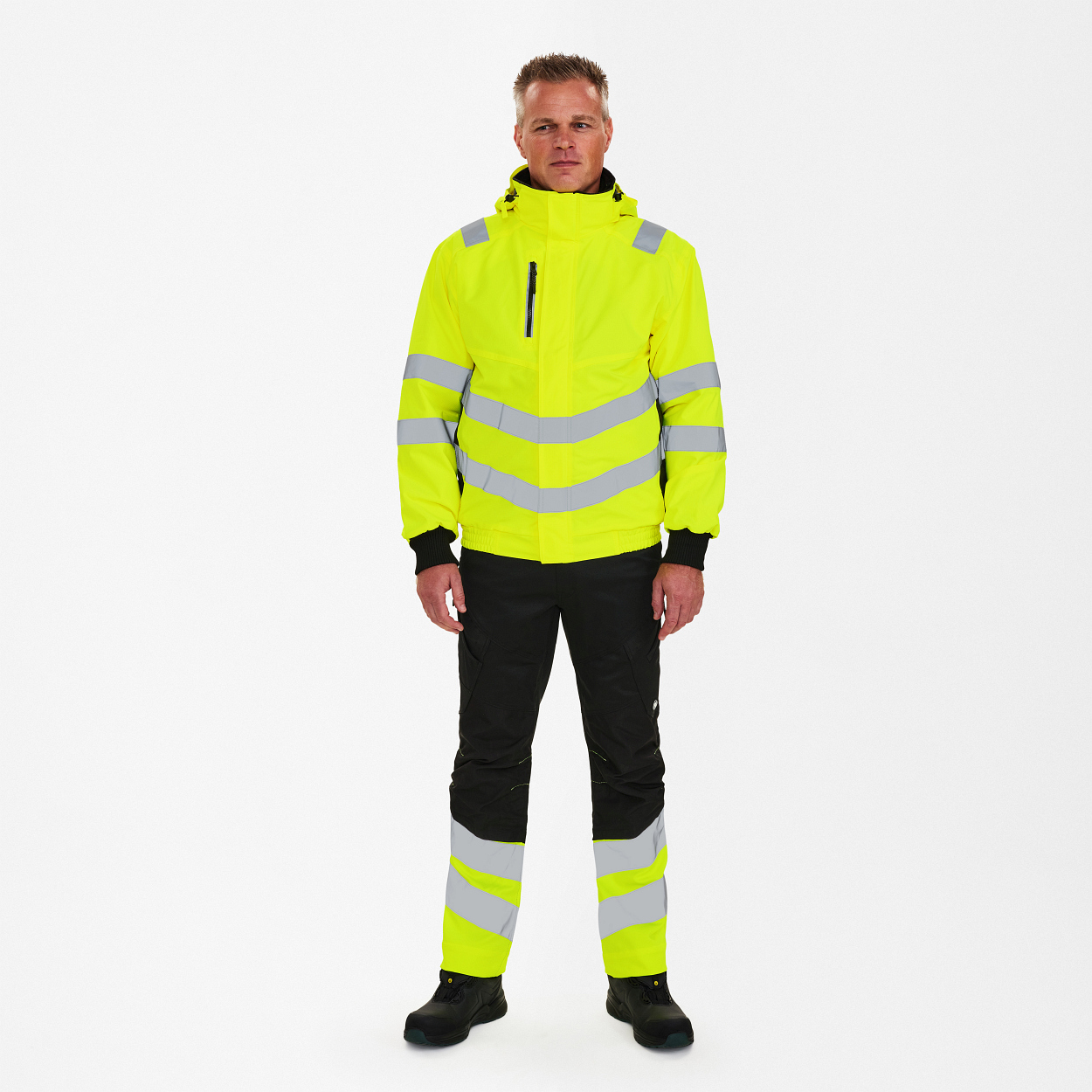 ENGEL Safety Pilotjacke in Gelb/Schwarz, Größe XS