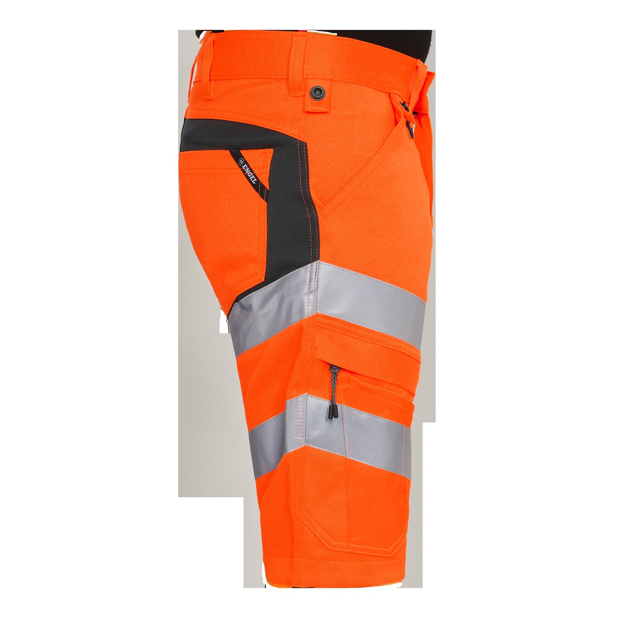 ENGEL Safety Arbeitsshorts mit 2-Wege-Stretch in Orange/Anthrazit Grau, Größe 54