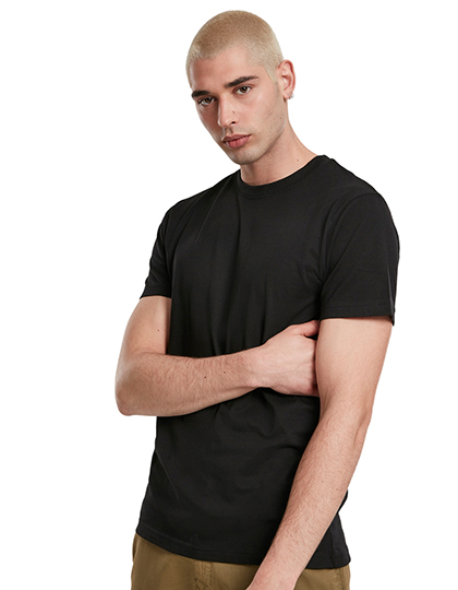 Organic T-Shirt Round Neck Größe XL in Black - Build Your Brand