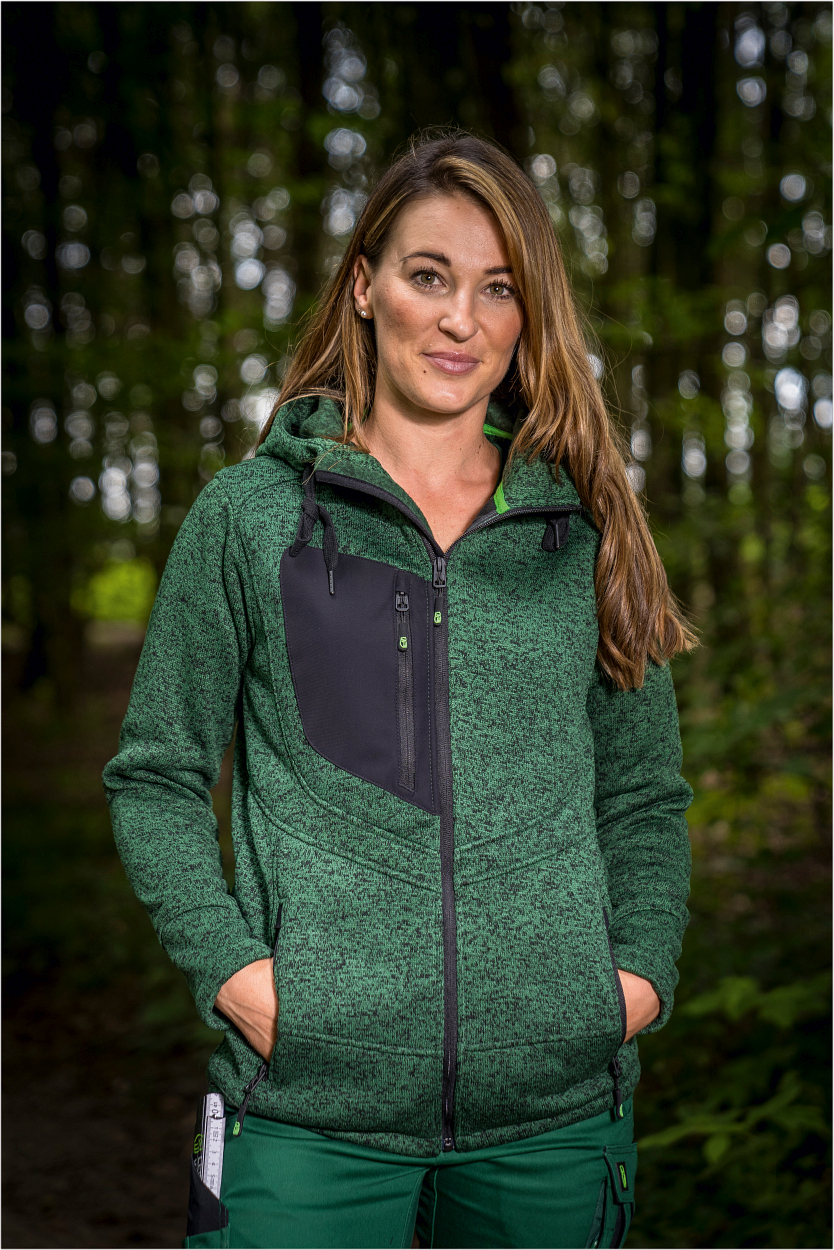 Strickjacke Casual Line Unisex Grün CASTJ, Gr. 2XL von Leibwächter