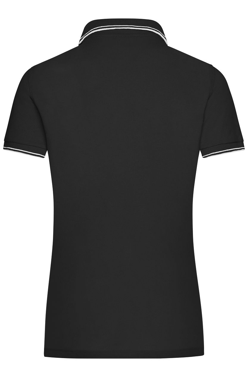 Ladies' Polo "JN985" in Black/White, Größe 2XL - Daiber