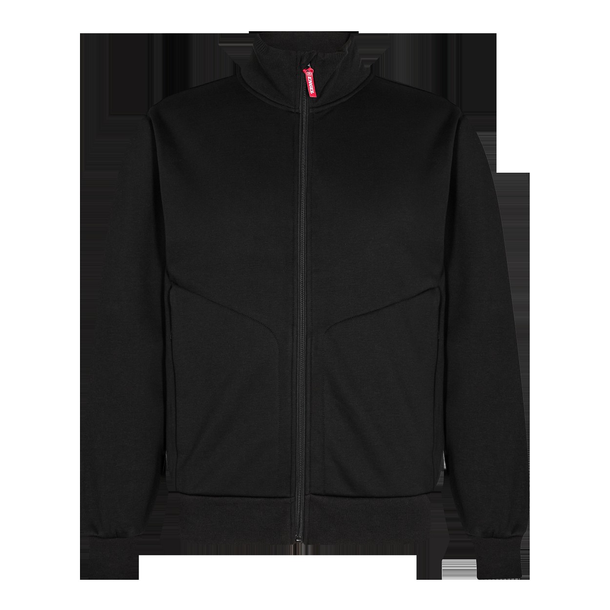 ENGEL Extend Sweat-Jacke mit hohem Kragen in Schwarz, Größe XS