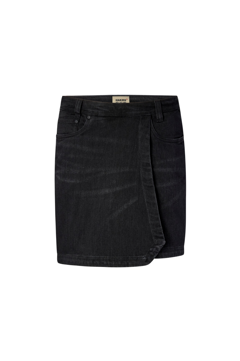 HAKRO 732 DAMEN 5-POCKET-JEANSSKORT X-STRETCH ECO in Schwarz, Größe 3XL