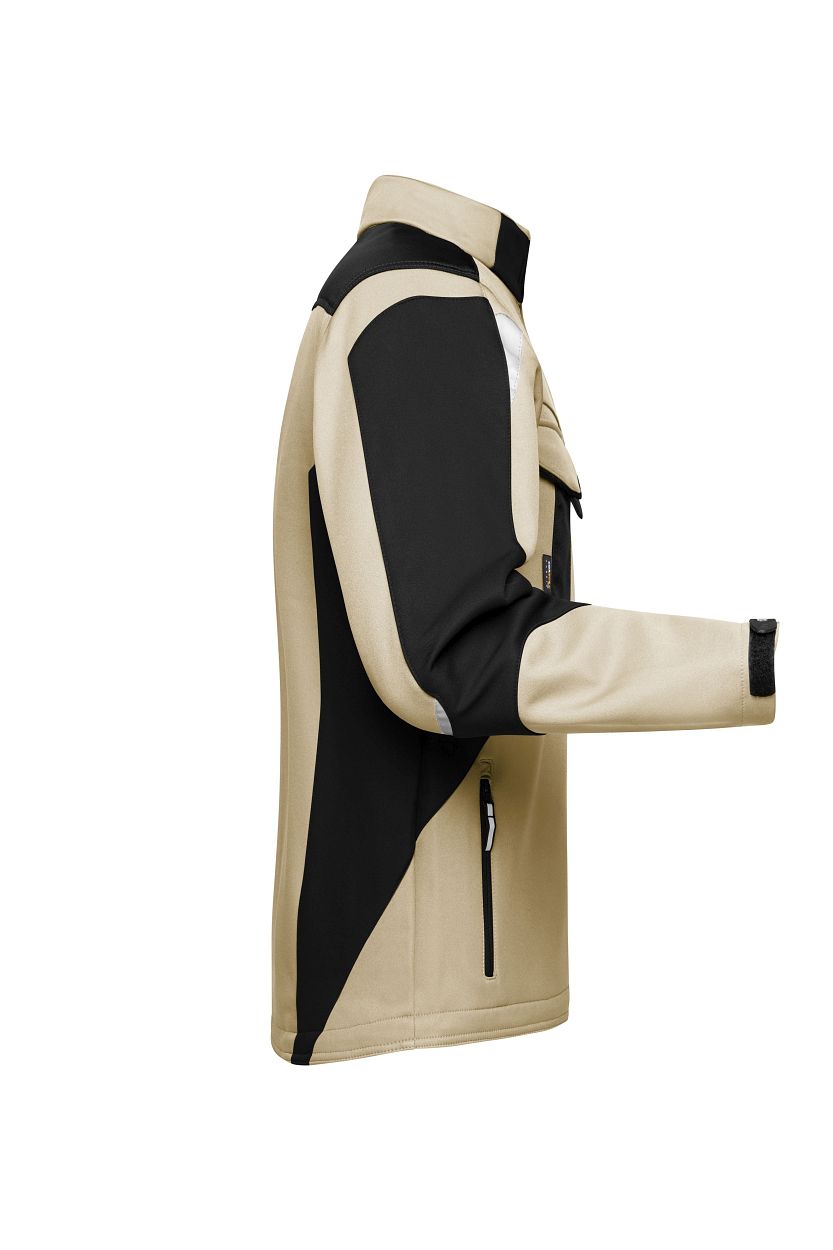 Workwear Softshell Jacket - STRONG - "JN844" in Stone/Black, Größe 6XL - Daiber