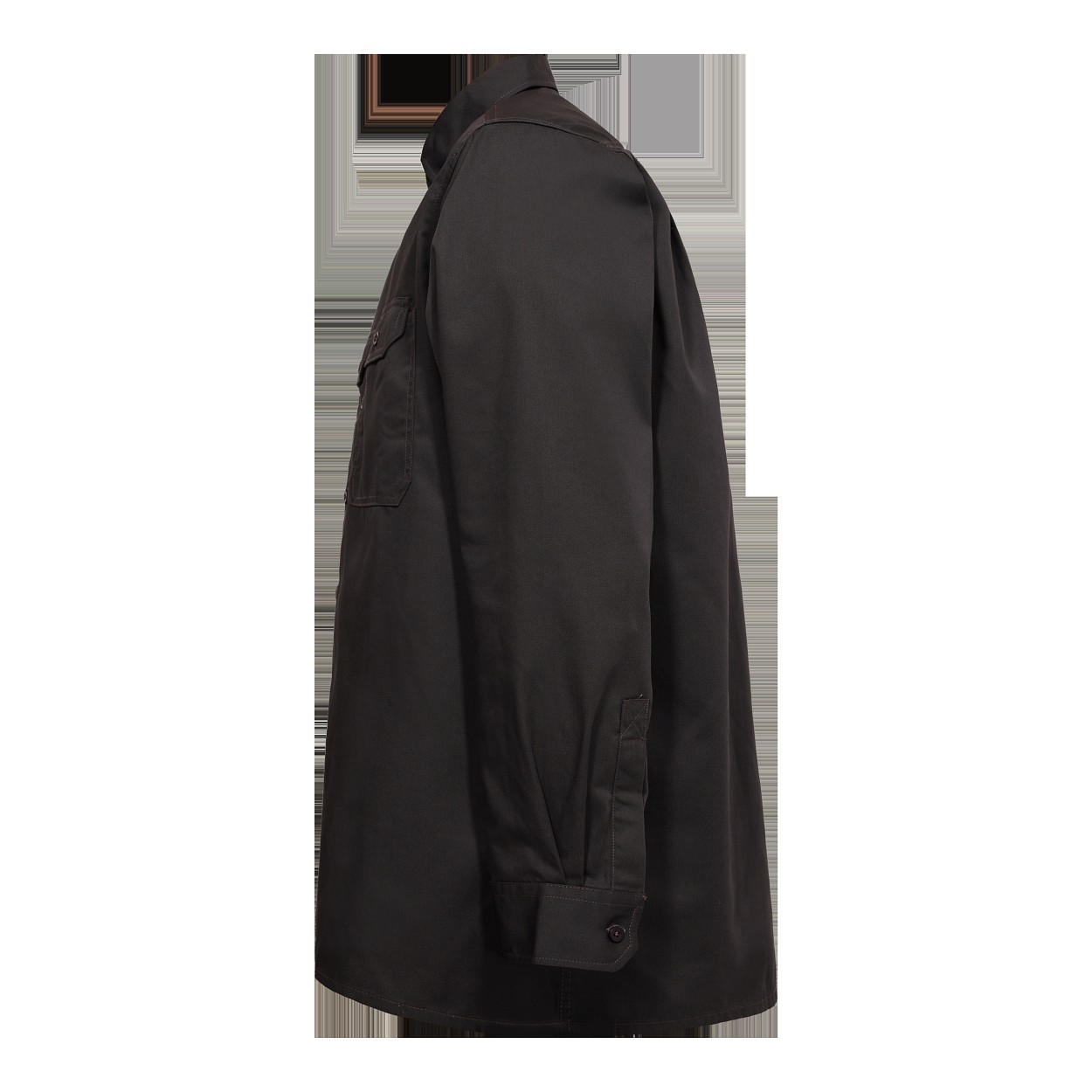 ENGEL Extend Herrenhemd in Anthrazit Grau, Größe 43/44