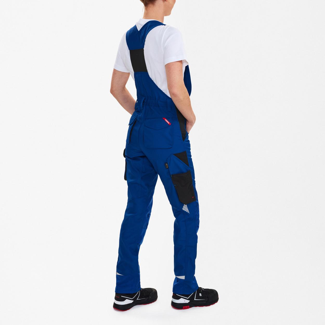 ENGEL Galaxy Damen Latzhose in Surfer Blue/Schwarz, Größe 48