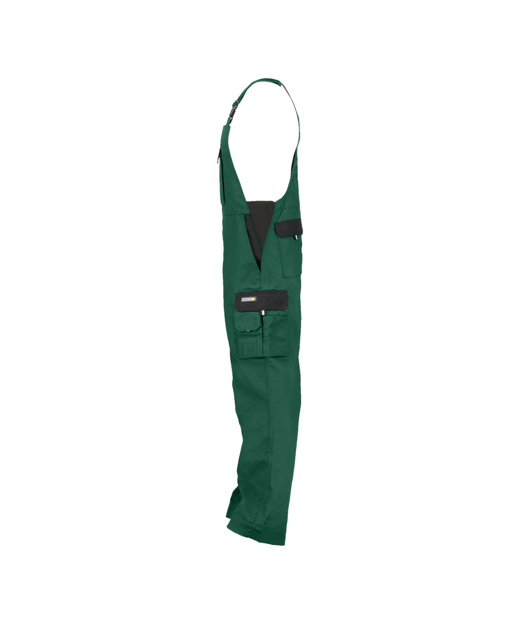 Zweifarbige Arbeitslatzhose "DASSY® Calais" in FLASCHENGRÜN/SCHWARZ, Größe 58 - langer Schritt PESCO61