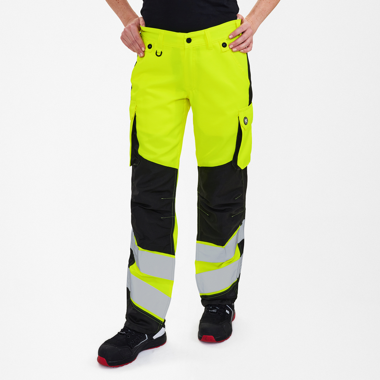 ENGEL Safety Light Damenhose in Gelb/Schwarz, Größe 48