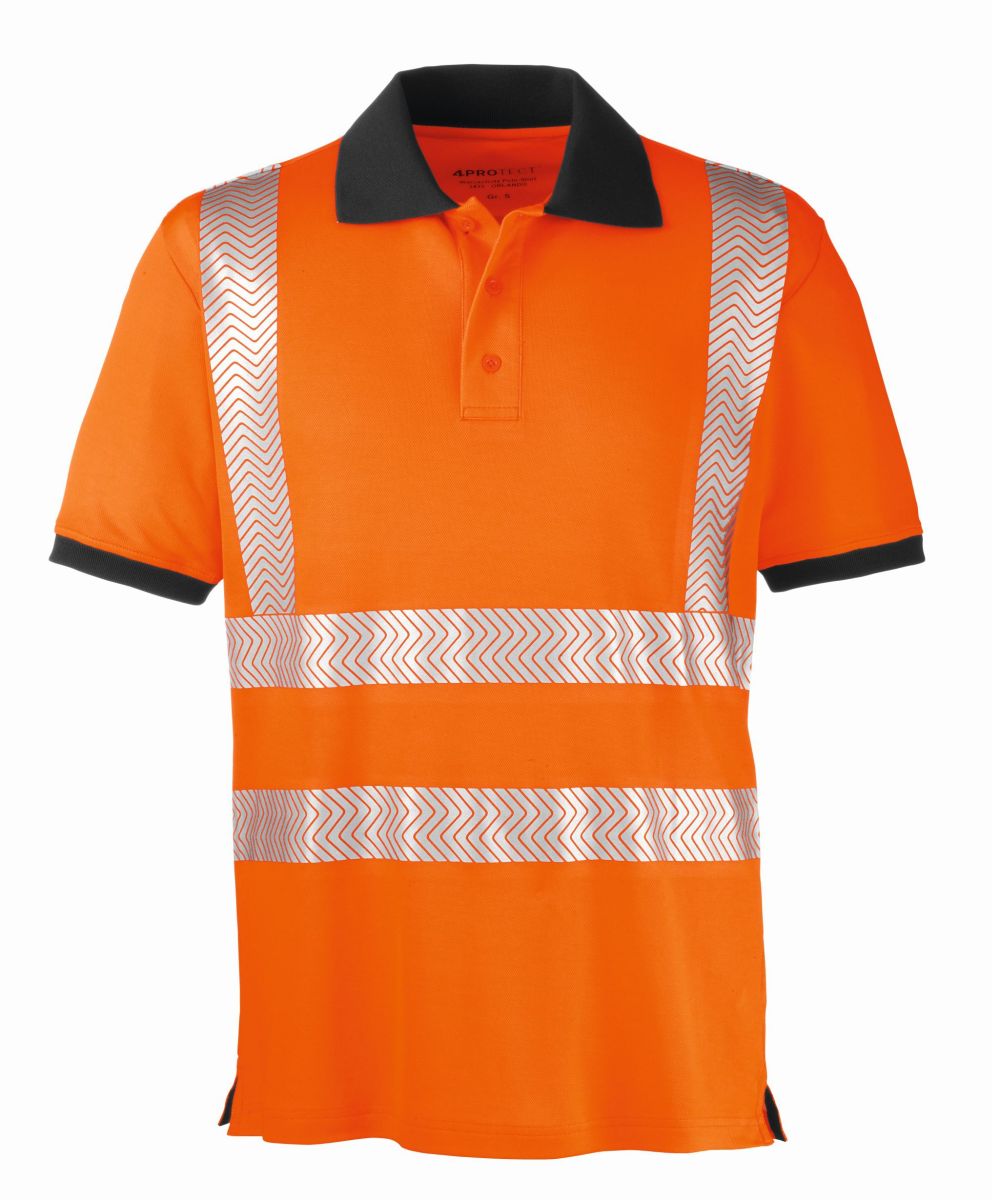 4PROTECT® Warnschutz-Poloshirt ORLANDO in Gelb, Größe 3XL