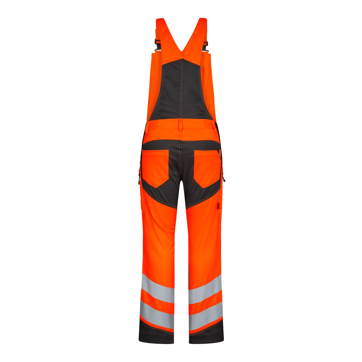 ENGEL Safety Latzhose in Orange/Anthrazit Grau, Größe 26