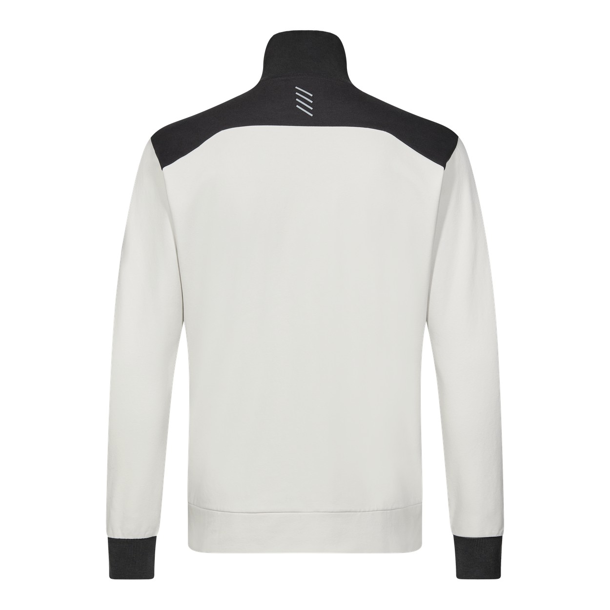 ENGEL Entire Sweatcardigan mit Kragen in Bone White / Anthracite Grey, Größe XS