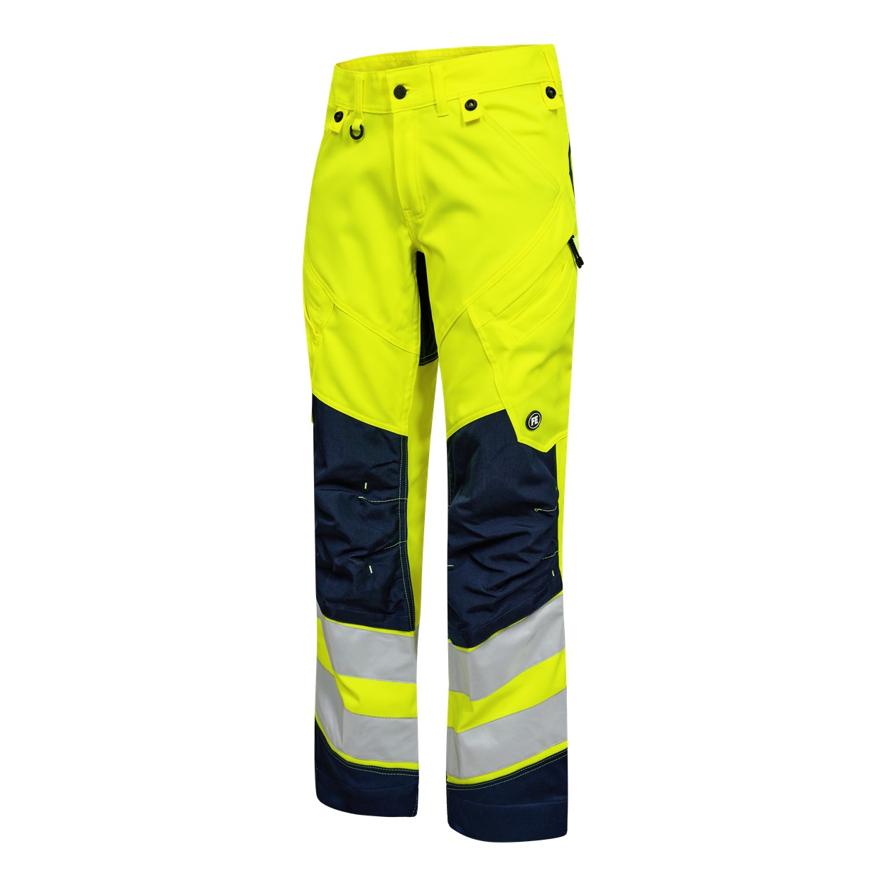 ENGEL Safety Arbeitshose mit 2-Wege-Stretch in Gelb/Blue Ink, Größe 26