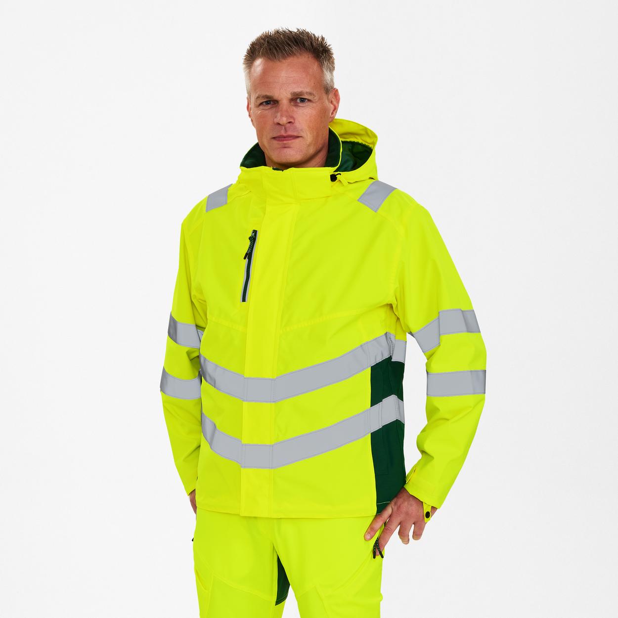 ENGEL Safety Shelljacke in Gelb/Grün, Größe XS
