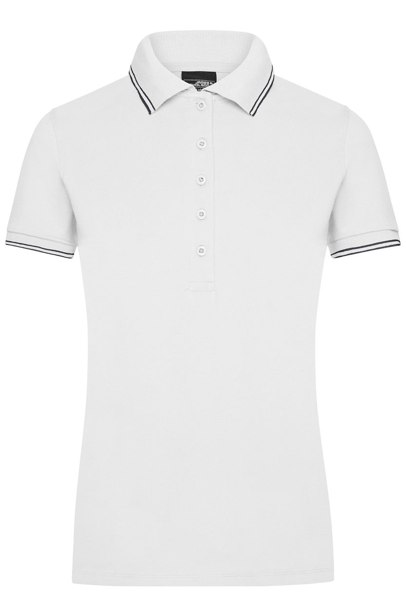 Ladies' Polo "JN985" in White/Navy, Größe 2XL - Daiber
