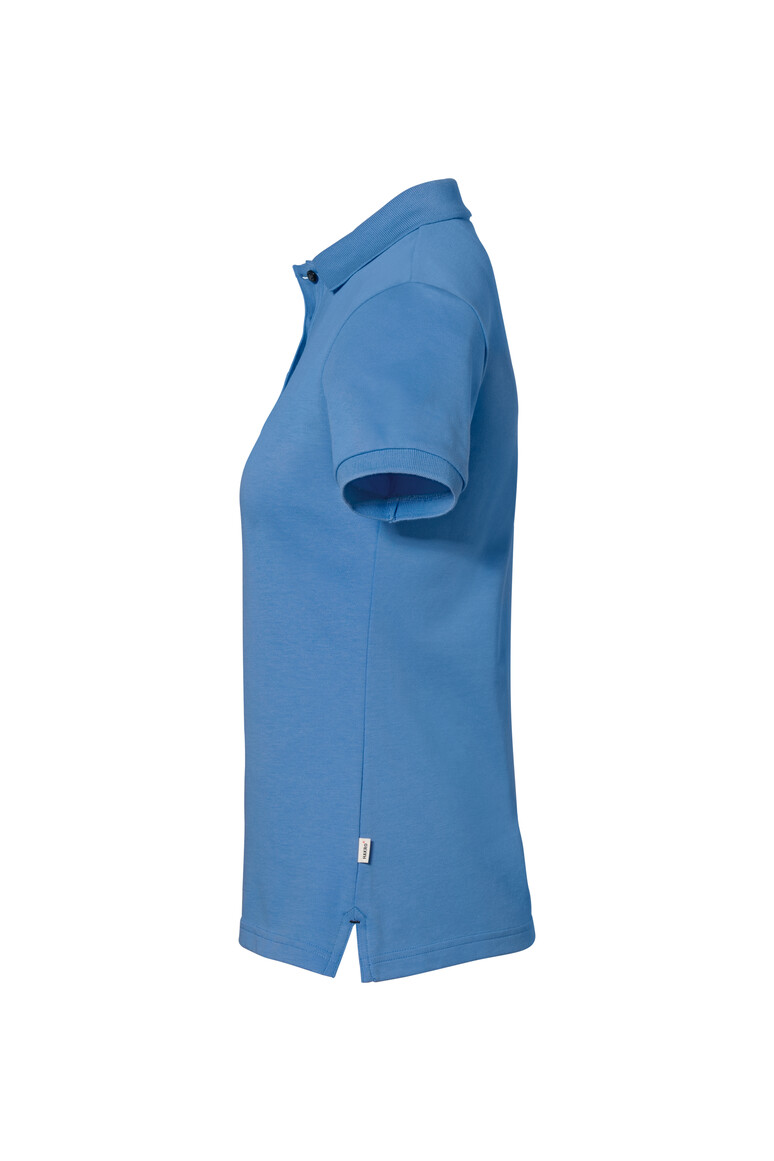 HAKRO 214 COTTON TEC® Damen Poloshirt in Malibublau, Größe 3XL