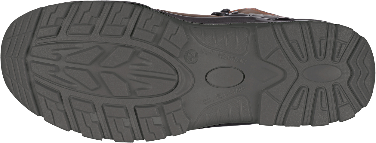 Stiefel niedrig L6310 Parma in Schwarz/Braun, Gr. 48 von Leibwächter