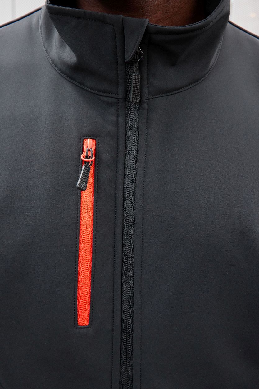 Workwear Softshell Jacket "JN1886" in White/Cement, Größe 4XL - Daiber