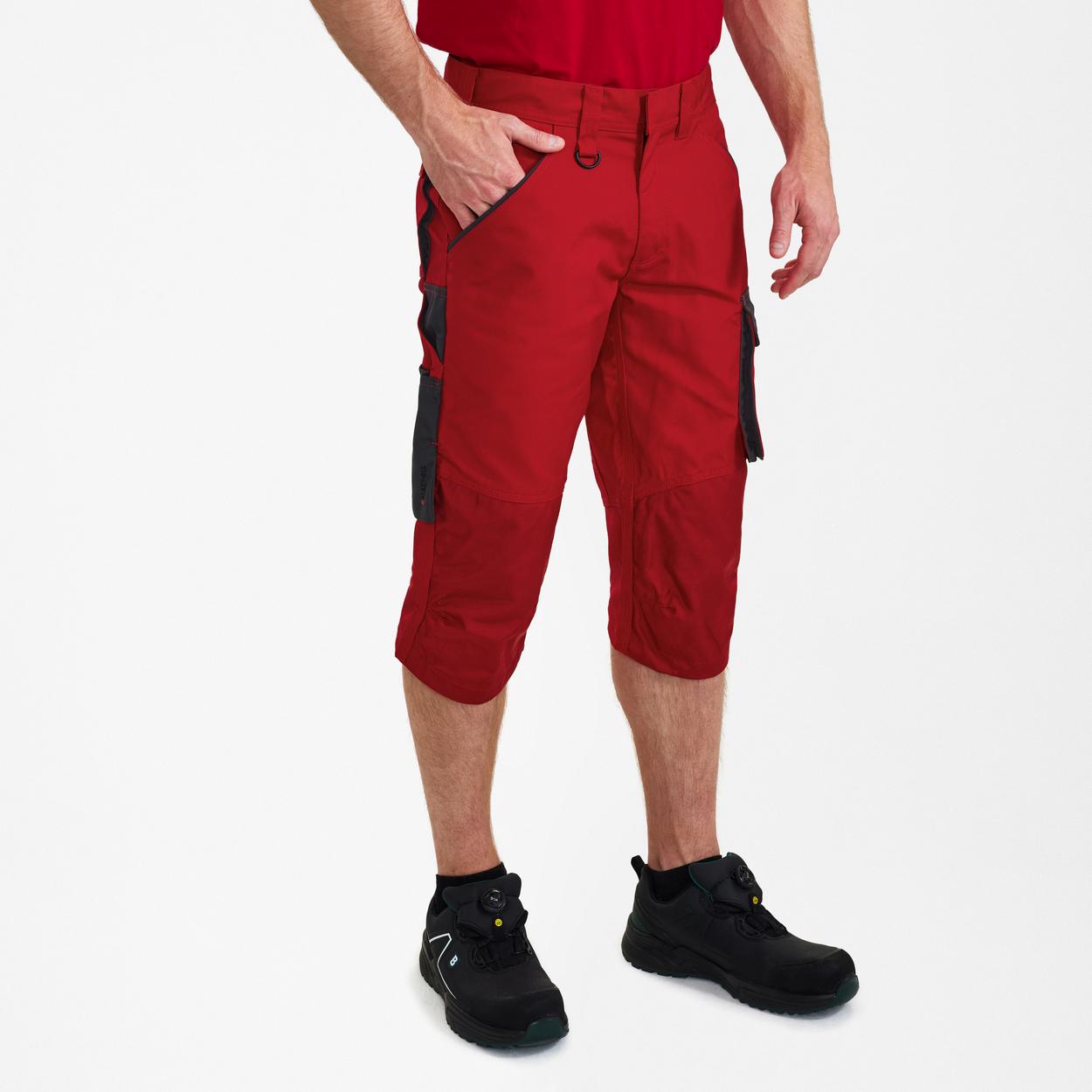 ENGEL Galaxy 3/4-Hose in Tomato Red/Anthrazit Grau, Größe 54