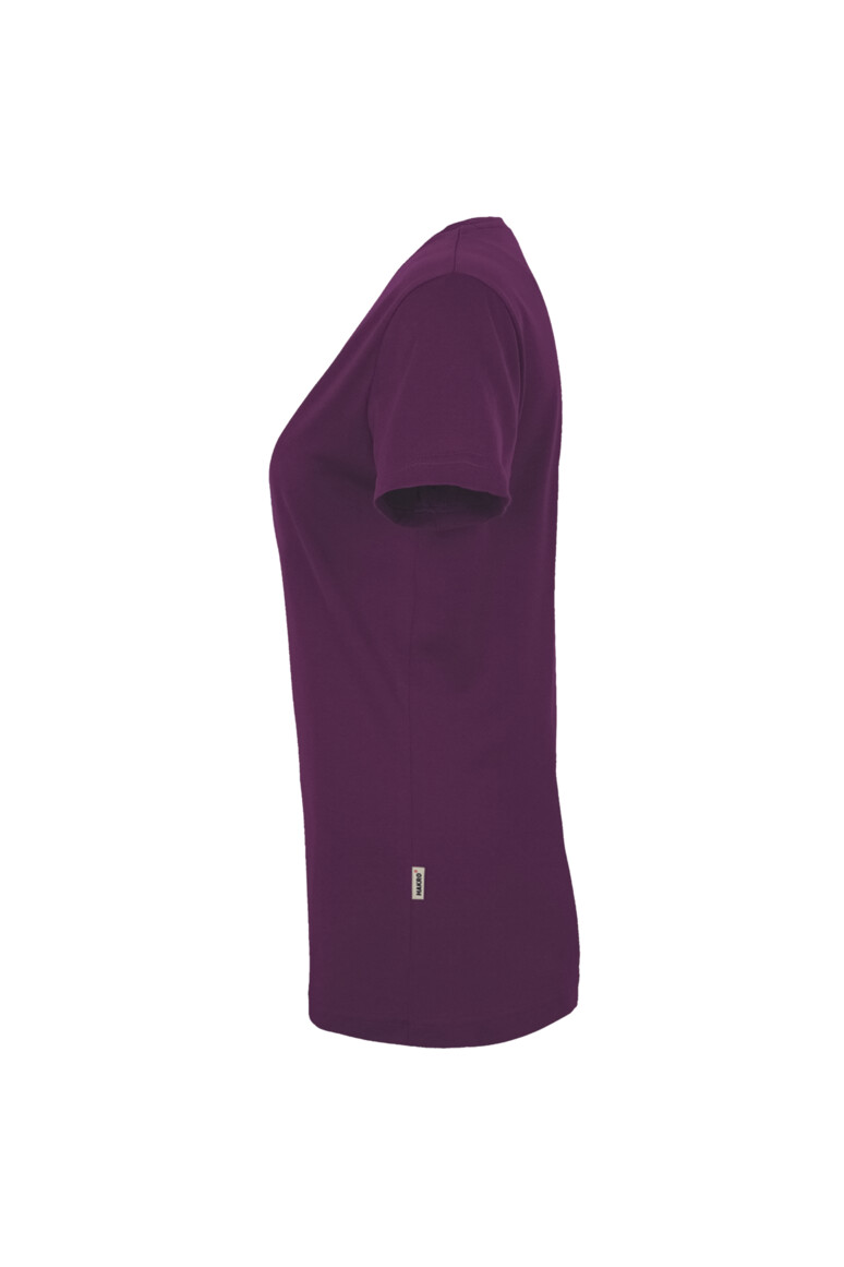 HAKRO 181 Damen V-Shirt MIKRALINAR® in Aubergine, Größe 6XL