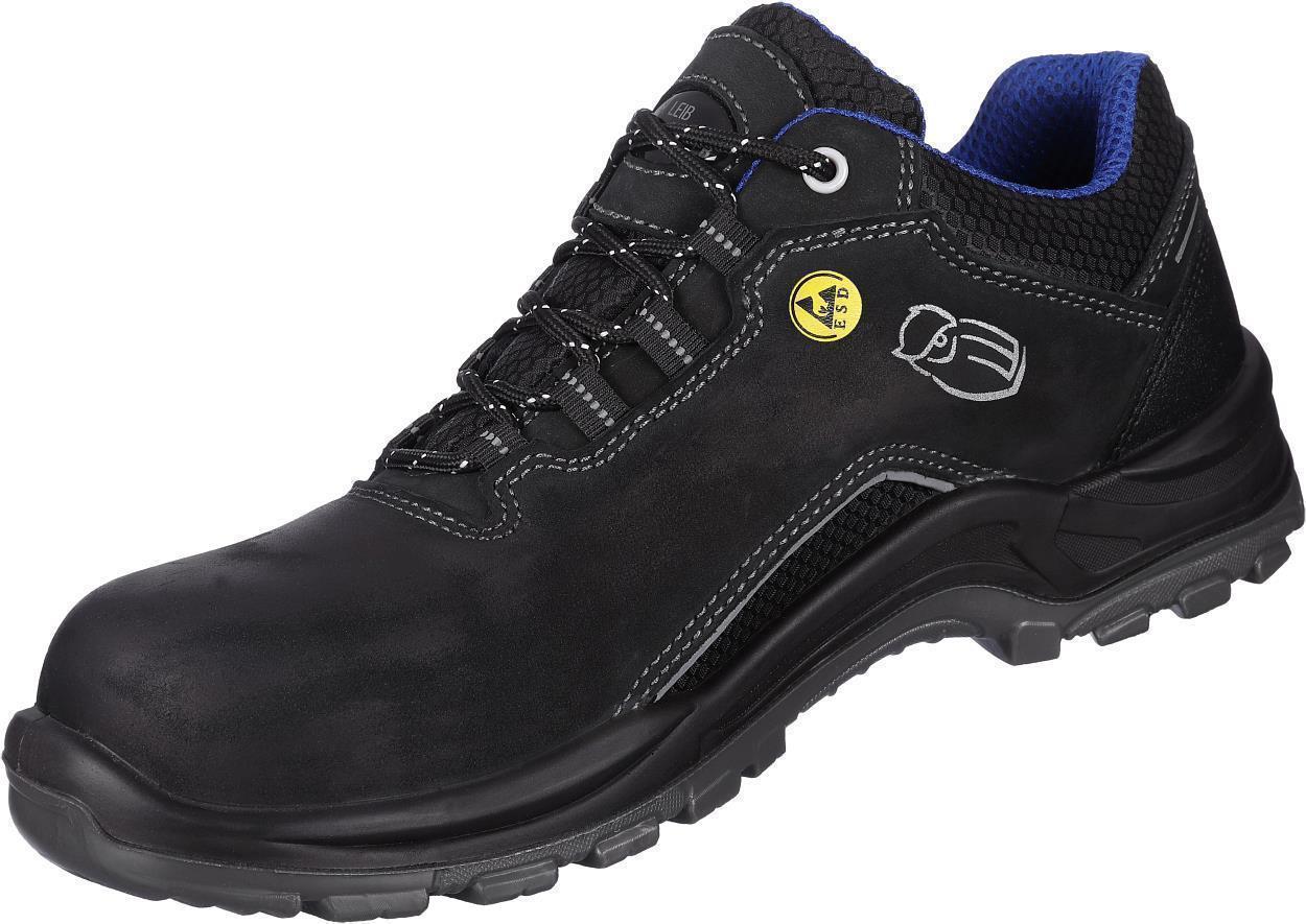 Halbschuh L3141 Linz in Schwarz, Gr. 47 von Leibwächter