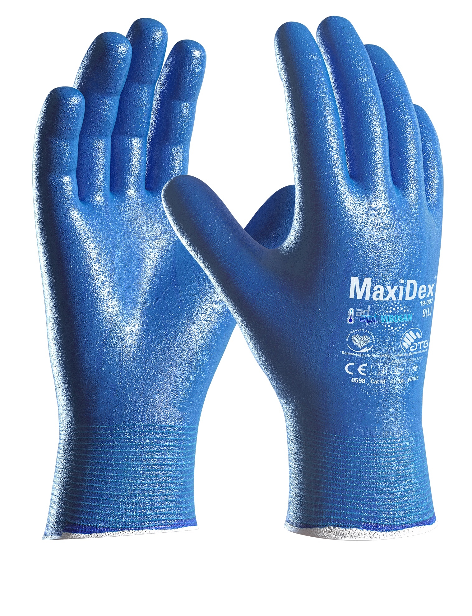 MaxiDex® Handschuhe (19-007) in Blau, Größe 10