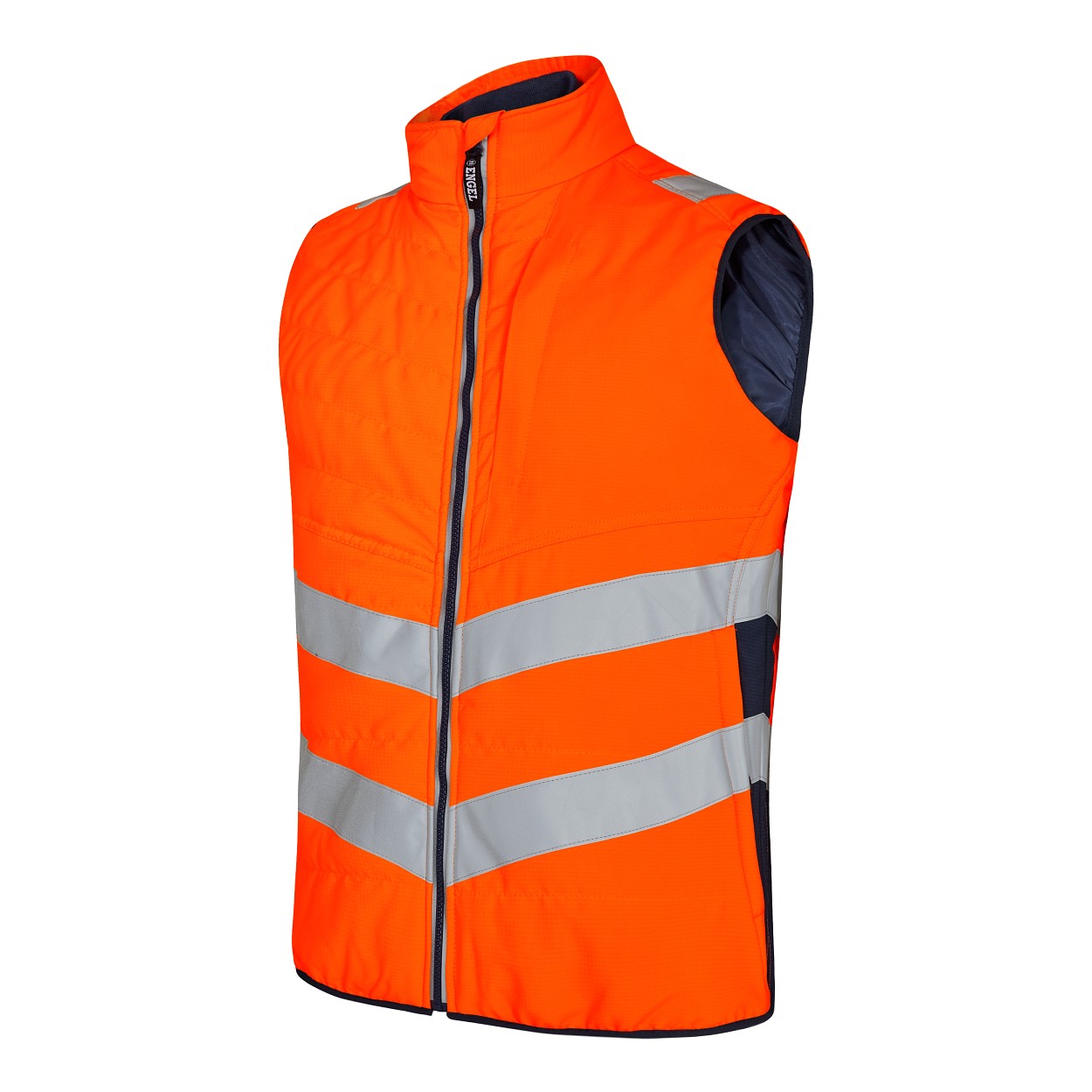 ENGEL Safety Stepp-Innenweste in Orange/Blue ink, Größe XS