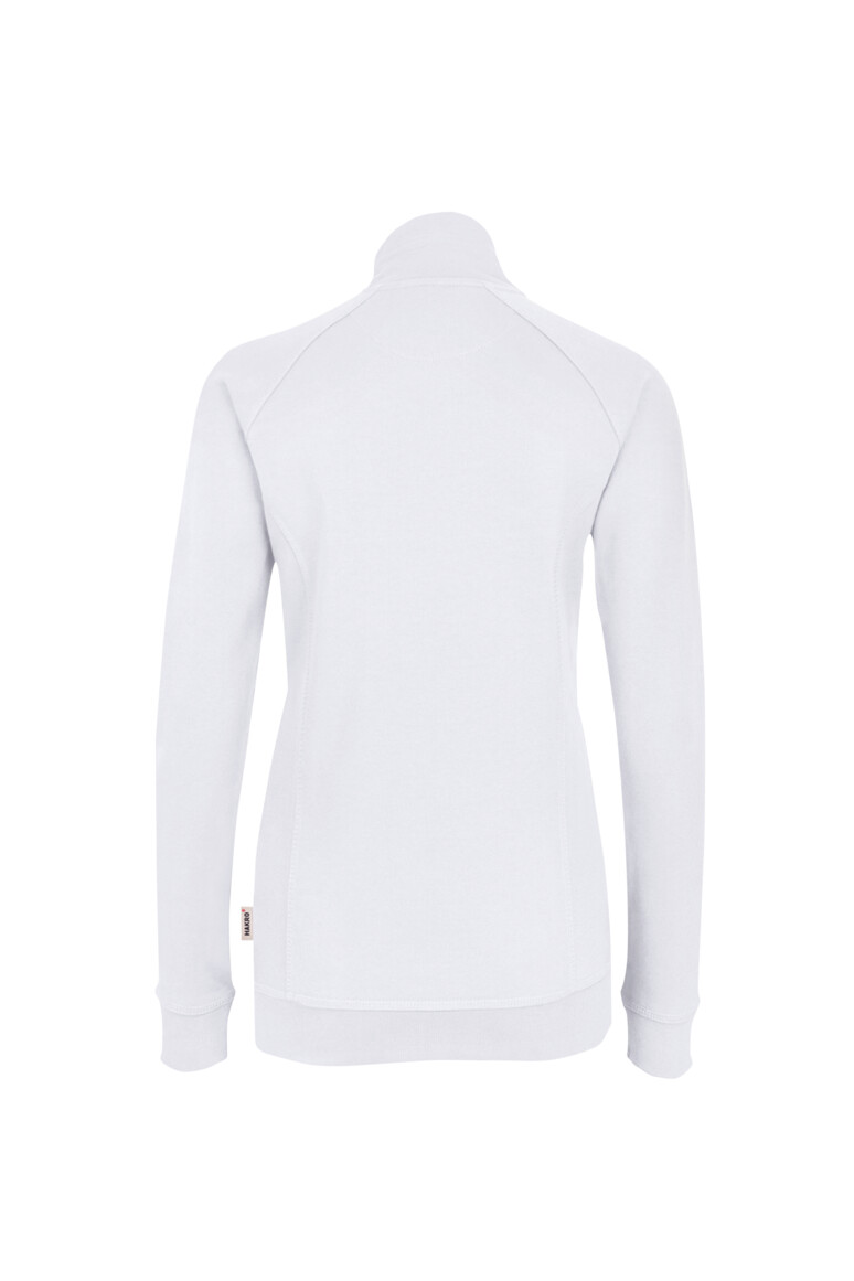 HAKRO 406 Damen Sweatjacke College in Weiß, Größe 3XL