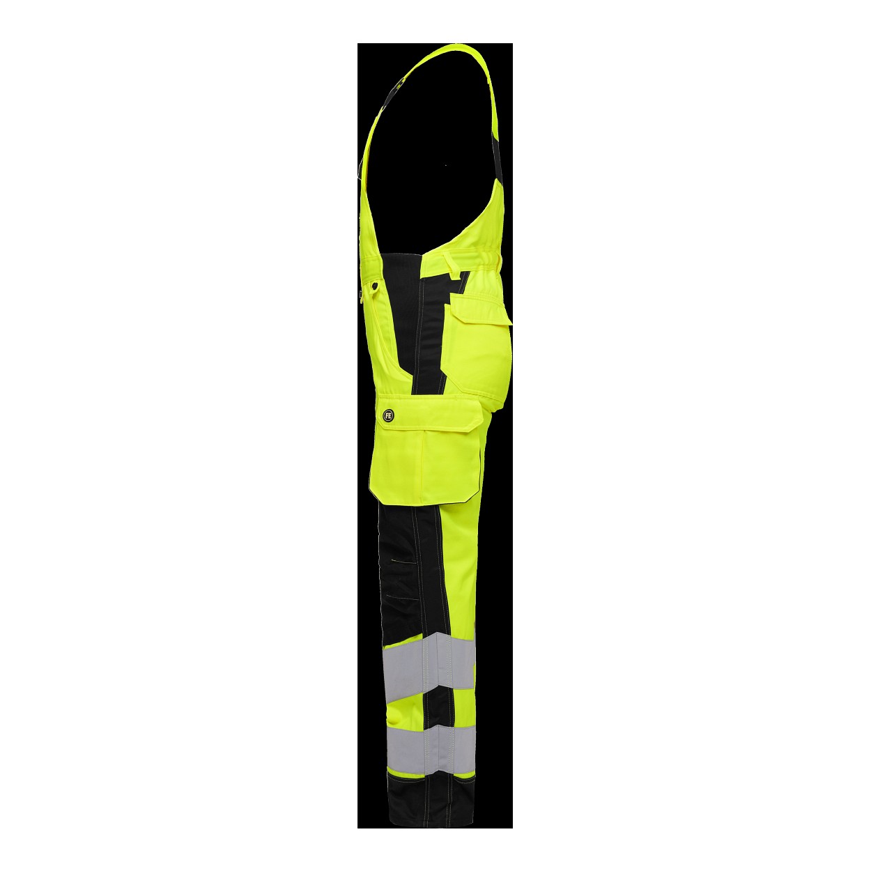 ENGEL Safety Light Damen Latzhose in Gelb/Schwarz, Größe 48