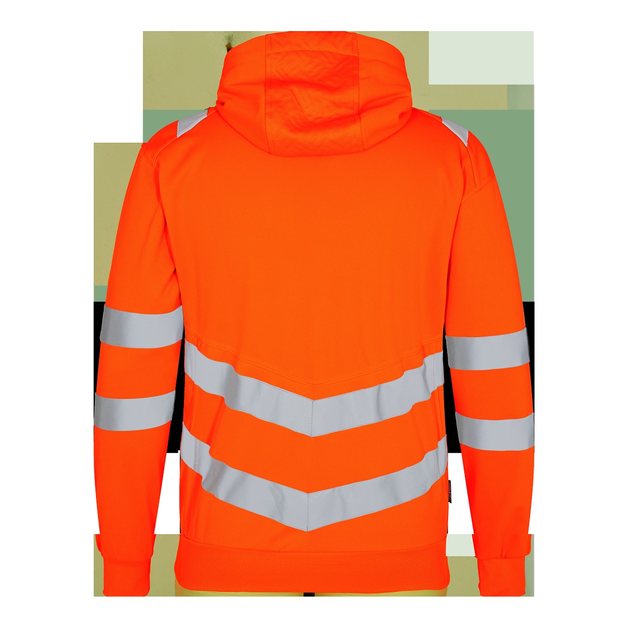 ENGEL Safety Sweatcardigan in Hi-vis Orange, Größe XS
