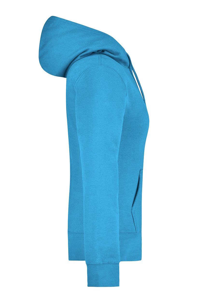 Ladies' Hooded Sweat "JN051" in Turquoise, Größe 2XL - Daiber