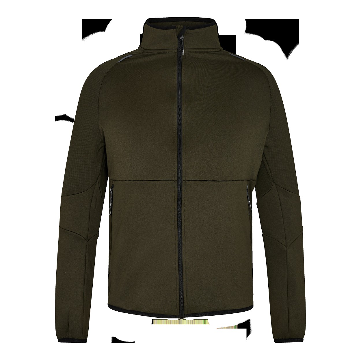 ENGEL X-treme Midlayer-Cardigan in Forest Green, Größe XS