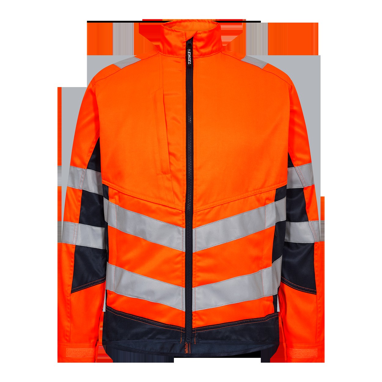 ENGEL Safety Light Arbeitsjacke in Orange/Blue ink, Größe XS