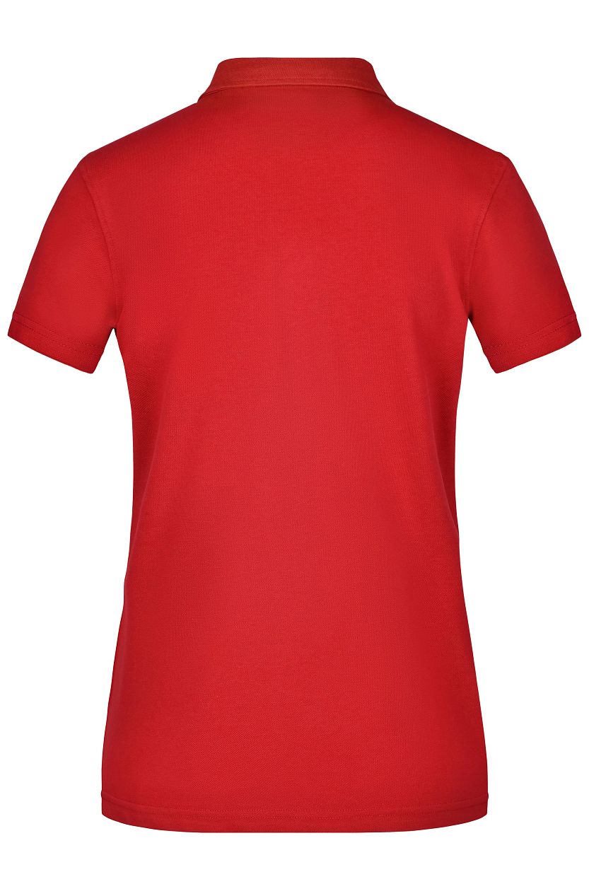 Ladies' Plain Polo "JN969" in Red/Red-White, Größe 2XL - Daiber
