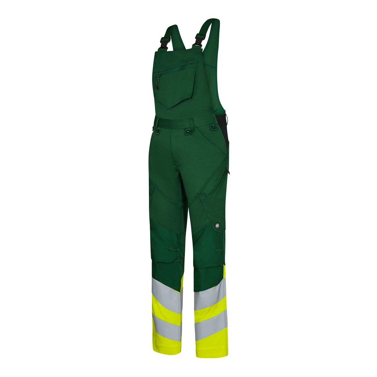ENGEL Safety Latzhose in Green/Hivis yellow, Größe 26