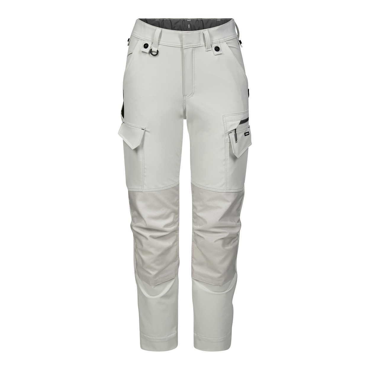 ENGEL Entire Damen Arbeitshose mit 4-Wege-Stretch in Bone White / Anthracite Grey, Größe 48