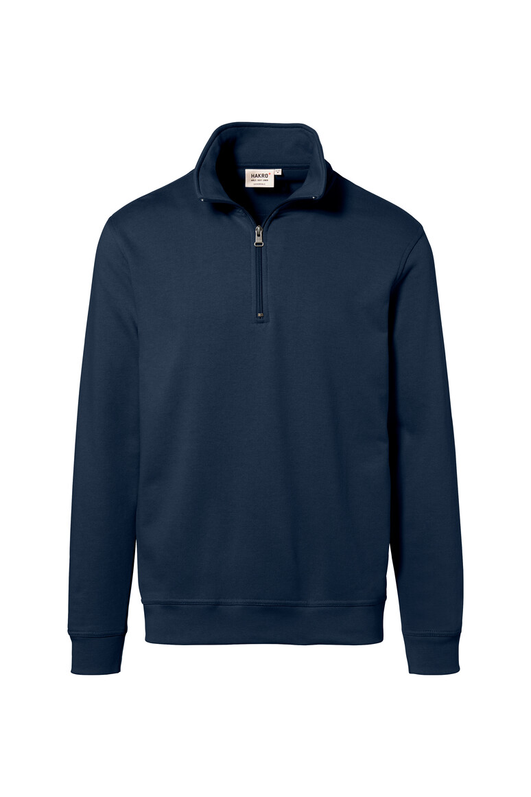 HAKRO 451 Zip-Sweatshirt Premium in Marine, Größe 3XL