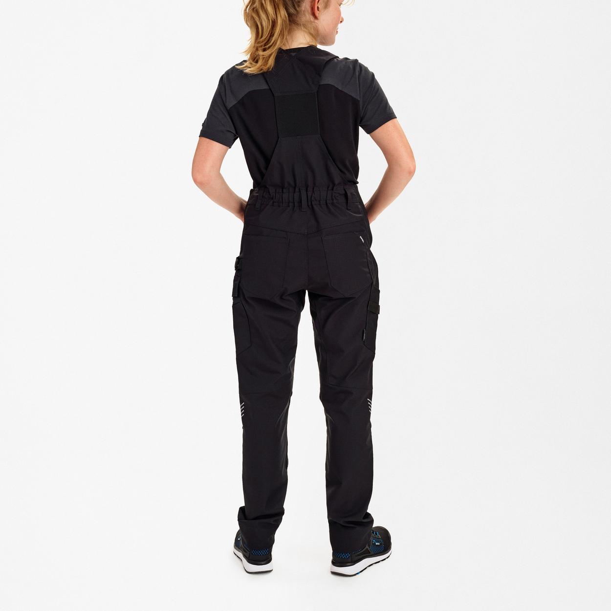 ENGEL Entire Damen Latzhose mit 2-Wege-Stretch in Schwarz, Größe 48