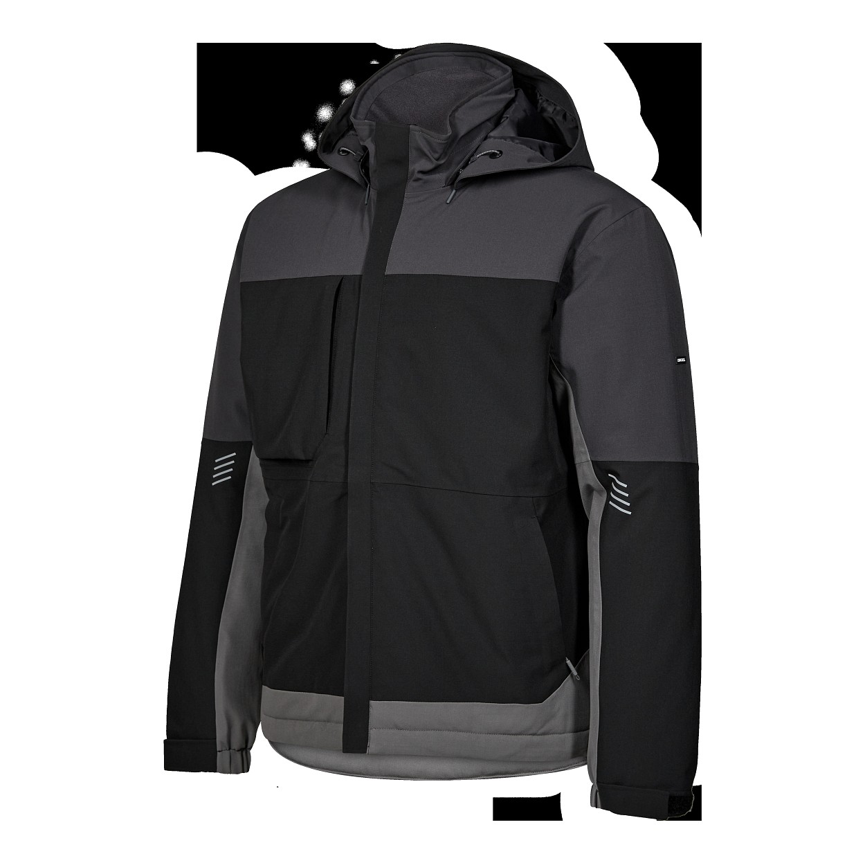 ENGEL Entire Winterjacke in Schwarz/Anthrazit Grau, Größe XS