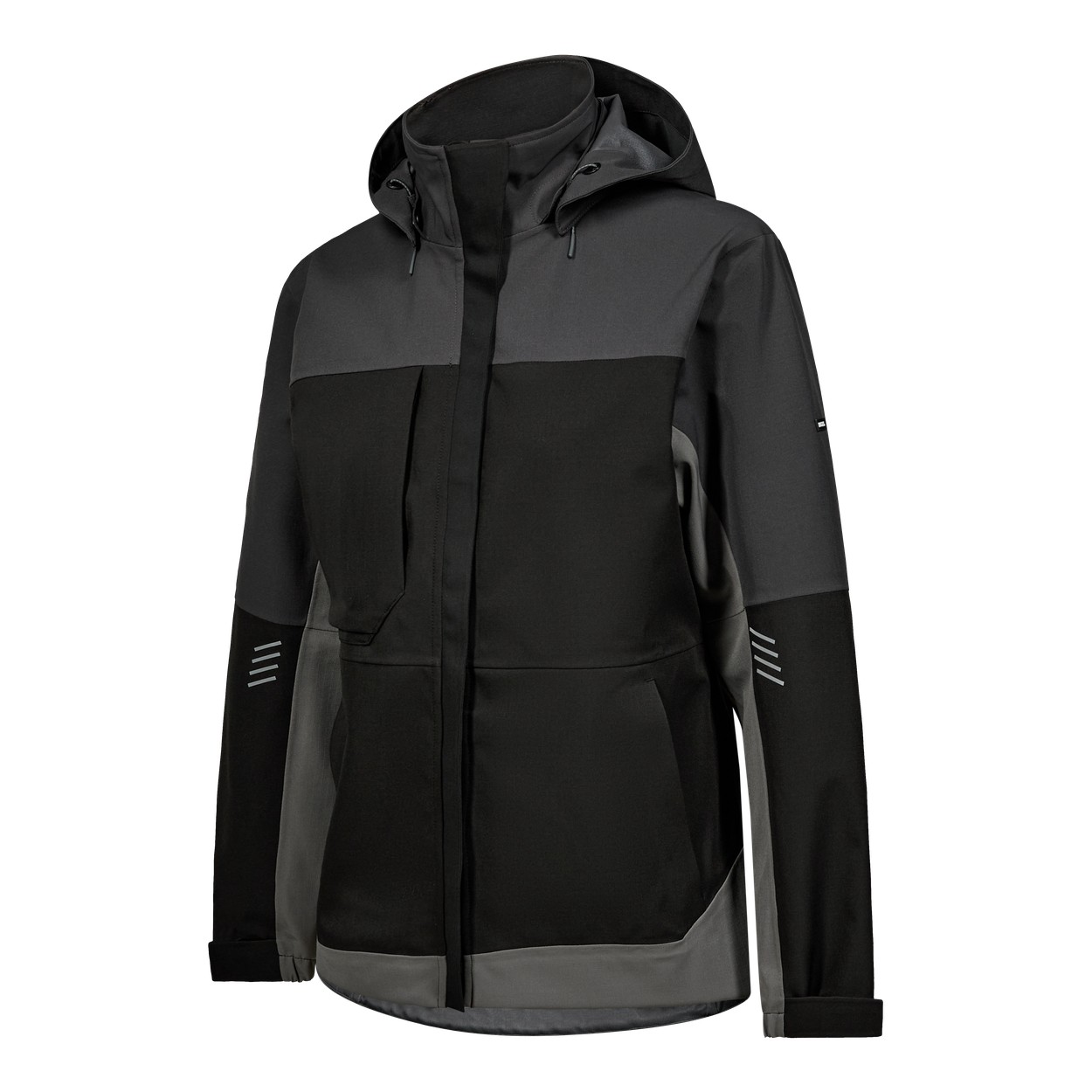 ENGEL Entire Damen Shelljacke in Schwarz/Anthrazit Grau, Größe XS