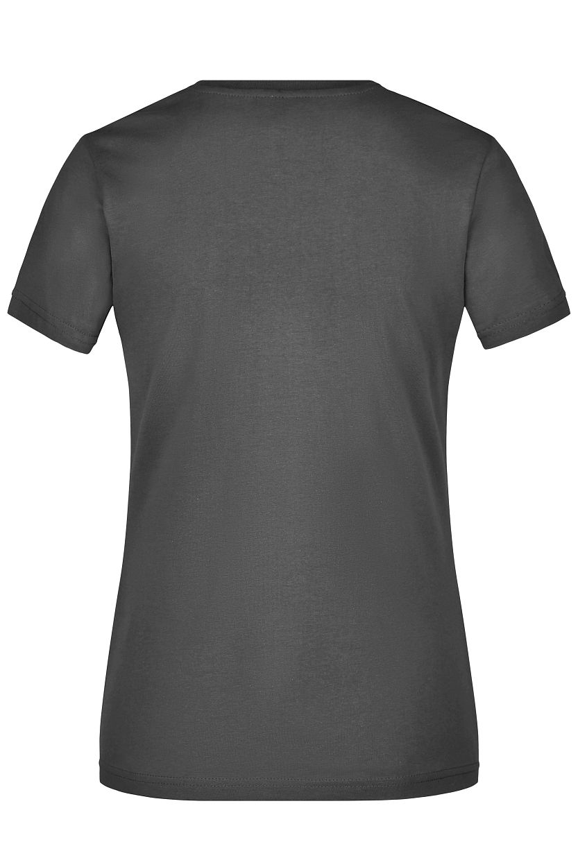 Ladies' Slim Fit V-T "JN972" in Graphite, Größe 2XL - Daiber