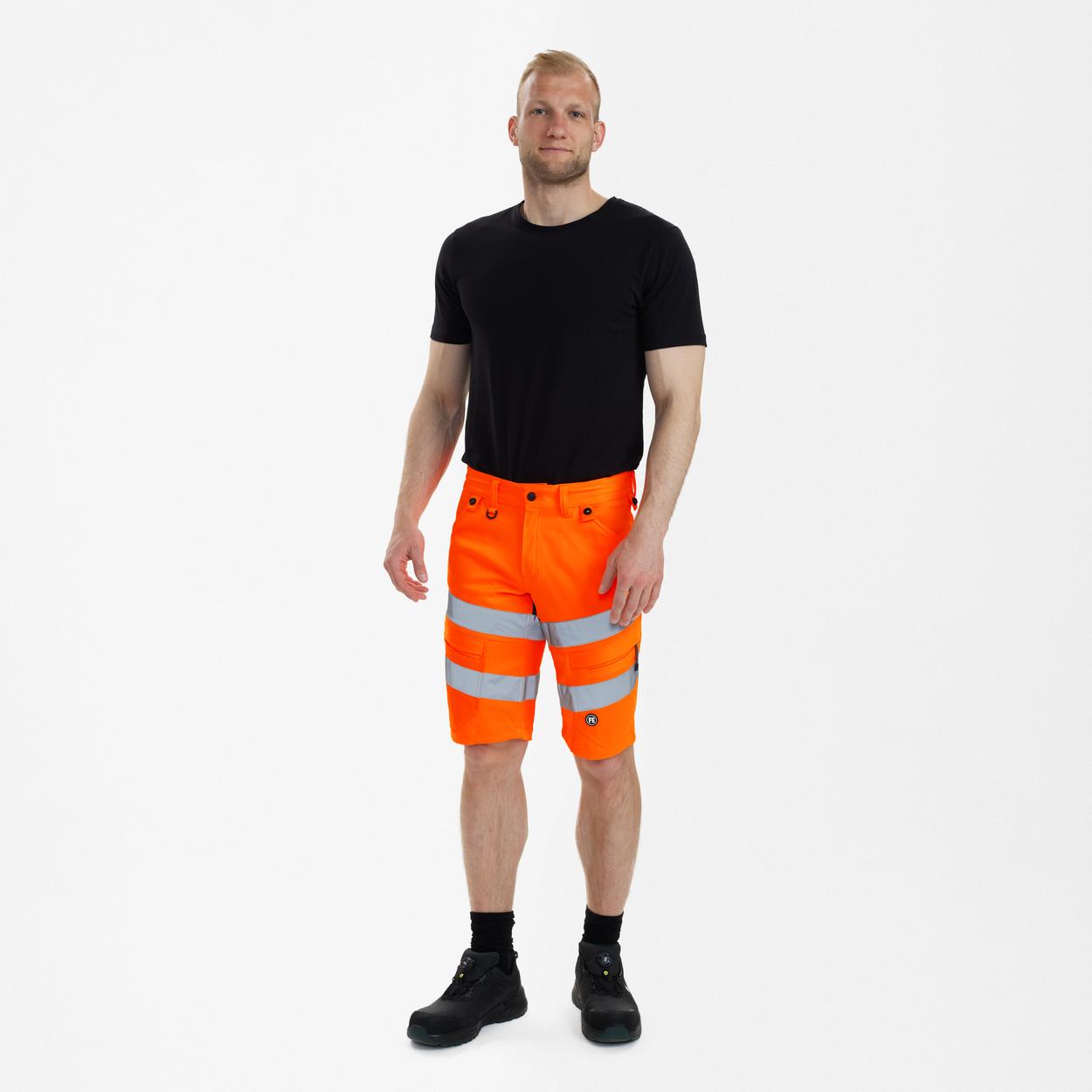 ENGEL Safety Arbeitsshorts mit 2-Wege-Stretch in Orange/Anthrazit Grau, Größe 54
