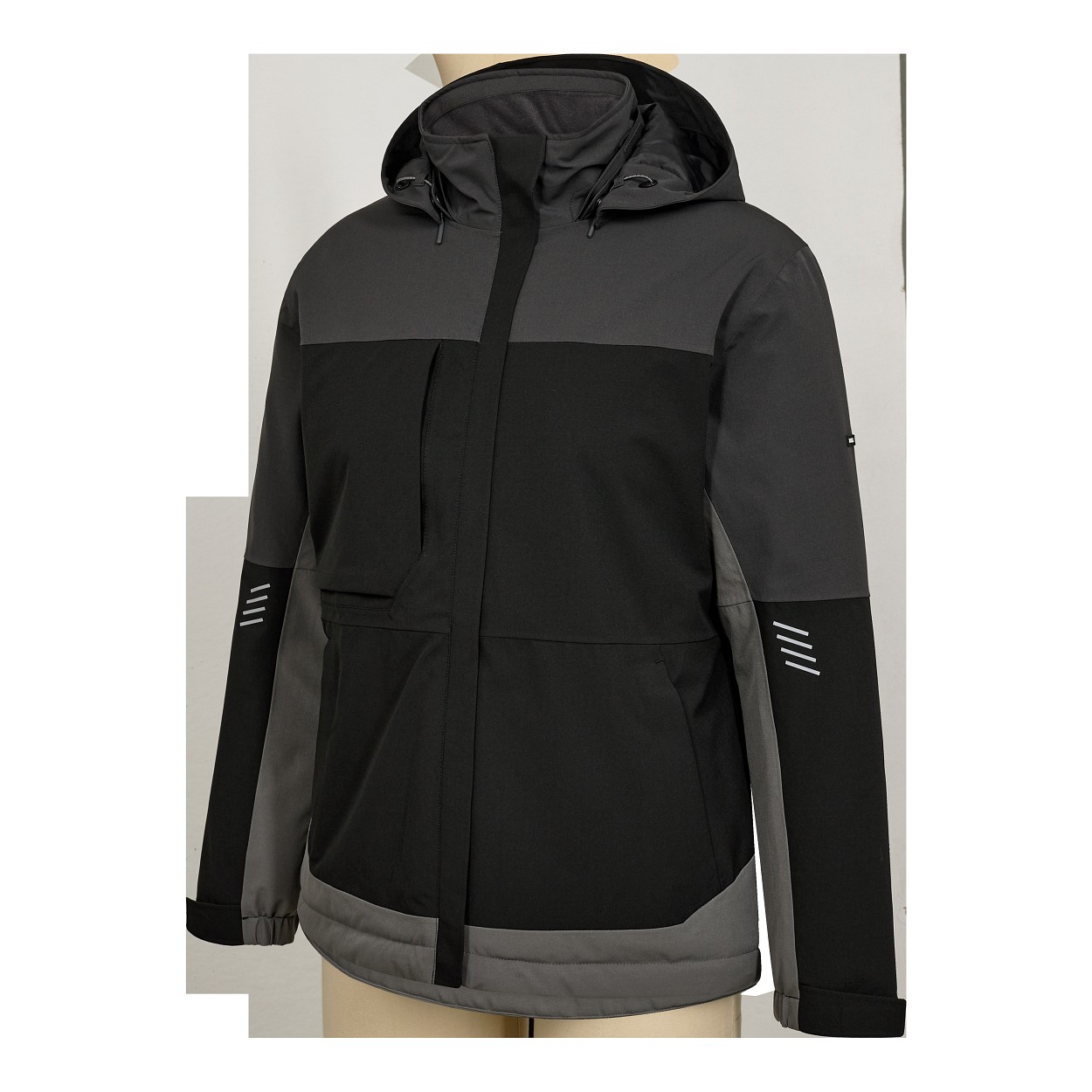 ENGEL Entire Damen Winterjacke in Schwarz/Anthrazit Grau, Größe XS