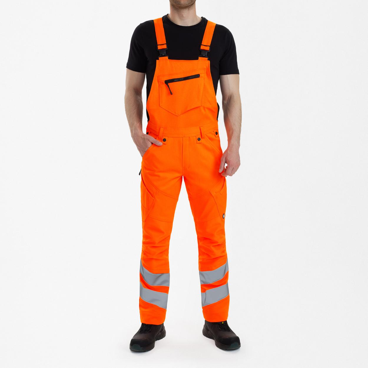 ENGEL Safety Latzhose mit 2-Wege-Stretch in Hi-vis Orange, Größe 26