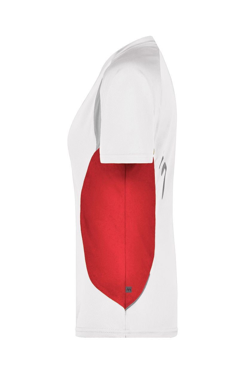 Ladies' Running-T "JN390" in White/Red, Größe 2XL - Daiber