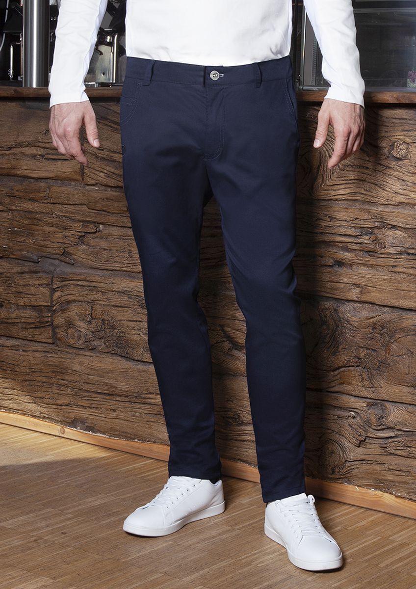 Herren 5-Pocket-Hose Classic-Stretch Größe 66/s in Nachtblau von Karlowsky