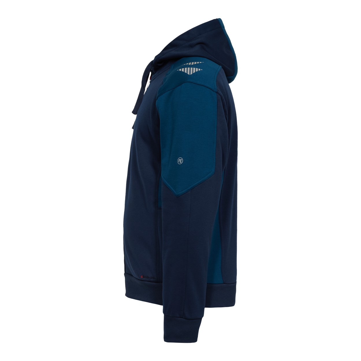 ENGEL Galaxy Sweatcardigan mit Kapuze in Blue Ink/Dark Petrol, Größe XS