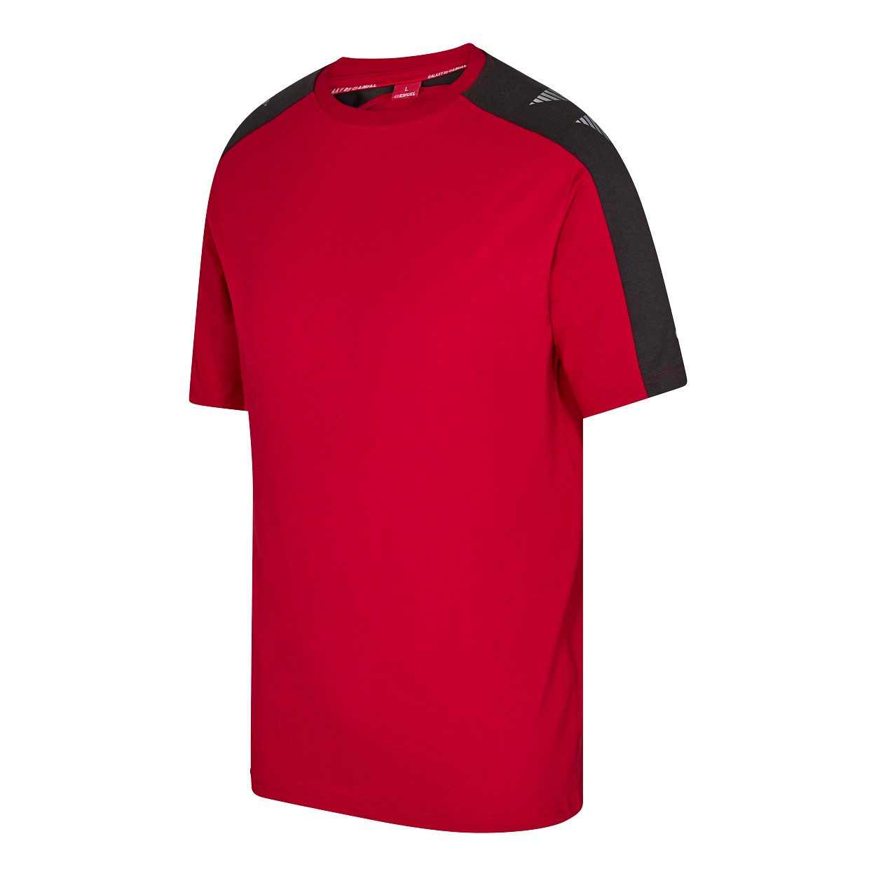 ENGEL Galaxy T-Shirt in Tomato Red/Anthrazit Grau, Größe XS