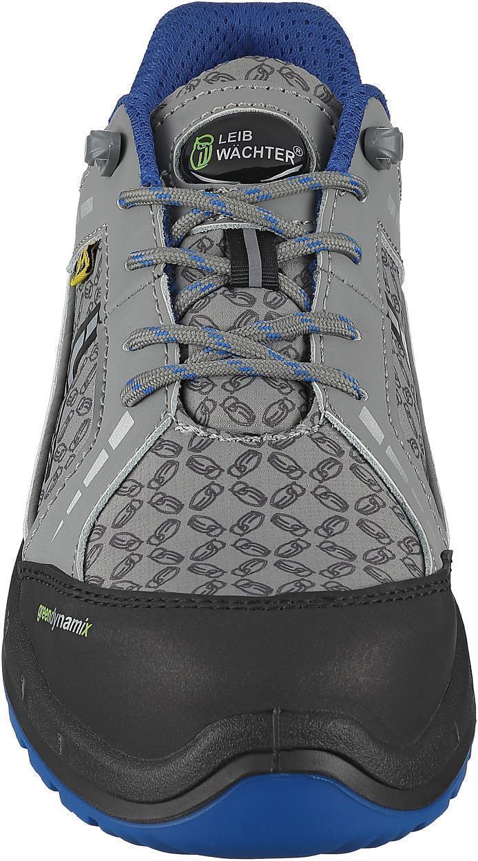 Halbschuh L1294 Brüssel in Grau/Schwarz/Blau, Gr. 47 von Leibwächter