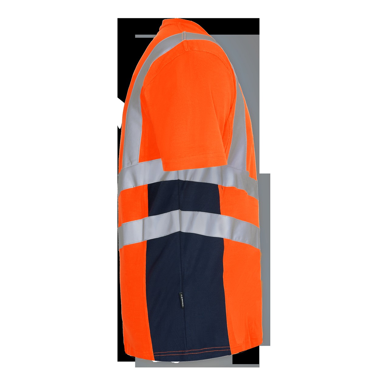 ENGEL Safety T-Shirt in Orange/Blue ink, Größe XS