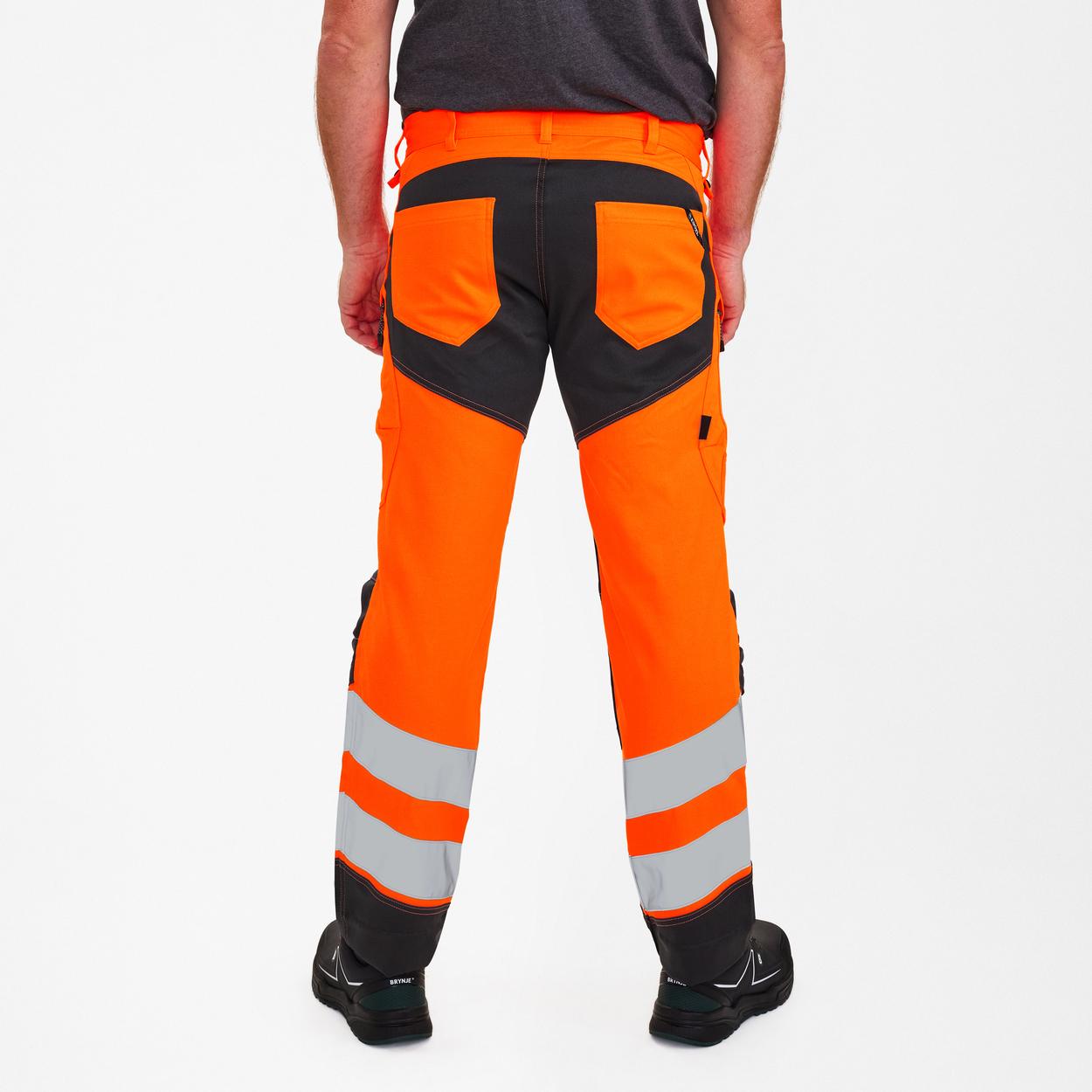 ENGEL Safety Arbeitshose mit 2-Wege-Stretch in Orange/Anthrazit Grau, Größe 26
